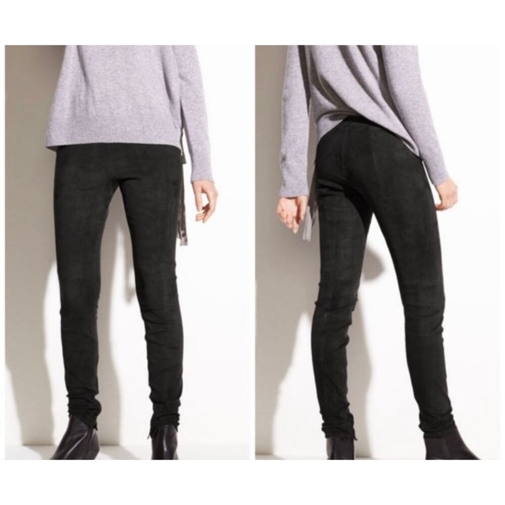 Getting back to square one suede leather black leggings - Picture 2 of 5
